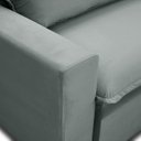 Ver mais imagens de Sofa 2 Lugares Retrátil Reclinavel 200cm Veludo Prata Andreza