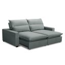 Ver imagem 4 de Sofa 2 Lugares Retrátil Reclinavel 200cm Veludo Prata Andreza