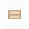 Mesa de Cabeceira Suspensa Har 2 Gavetas - 45 cm x 35 cm - Tauari / Telinha Rattan Tauari - Telinha  - 1