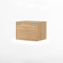 Ver imagem 4 de Mesa de Cabeceira Suspensa Har 2 Gavetas - 45 cm x 35 cm - Tauari / Telinha Rattan Tauari - Telinha 