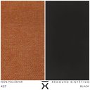 Ver imagem 5 de Poltrona Decorativa Turim Base Aço Preto Recouro Black Poliéster Terracota - Nexta Casa