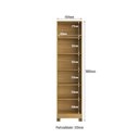 Ver imagem 3 de Roupeiro Multiuso 2 Portas 180,5cm RP1208 Bege/Ipê/Cristalo