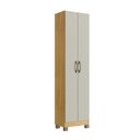 Ver imagem 2 de Roupeiro Multiuso 2 Portas 180,5cm RP1208 Bege/Ipê/Cristalo