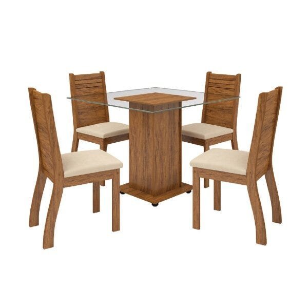 Conjunto Sala de Jantar com 4 Cadeiras Beth Espresso Móveis - 2
