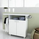 Ver imagem 5 de Conjunto Lavanderia com Armário e Tábua de Passar Organizadora Neve Espresso Móveis