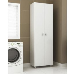 Conjunto Lavanderia com Armário e Tábua de Passar Organizadora Neve Espresso Móveis - 3