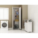 Ver imagem 2 de Conjunto Lavanderia com Armário e Tábua de Passar Organizadora Neve Espresso Móveis Branco
