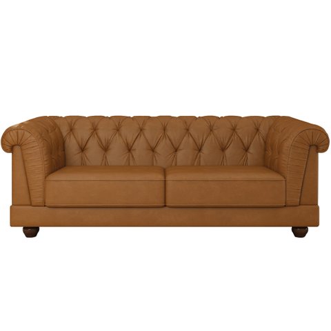 Sofá 4 Lugares Sala de Estar Living 274cm Soho M03 Couríssimo Whisky - Lyam Decor