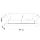 Ver imagem 4 de Sofá 4 Lugares Sala de Estar Living 274cm Soho M03 Couríssimo Whisky - Lyam Decor