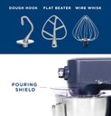 Ver imagem 3 de Ge Stand Mixer 7 Velocidades, 5.3-qt, 350w, Sapphire Blue