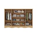 Ver imagem 5 de Cômoda Infantil 125cm 2 Portas com Vidro e 4 Gavetas Sonho Multimóveis Mp4475 Madeirado