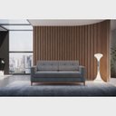 Ver imagem 2 de Sofá com 2 Lugares Living em Linho - Cinza