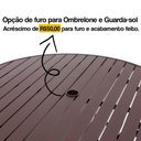 Ver imagem 4 de Mesa Ascoli em Alumínio com o Tampo Ripado de 1,20 Metros para Área Trama Original