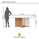 Ver imagem 3 de Conjunto Sala de Jantar 6 Lugares Quadrada Tampo MDF Mesa Astrid com Cadeiras Apogeu Bege Amêndoa Clean/Off White/Rinzai Bege