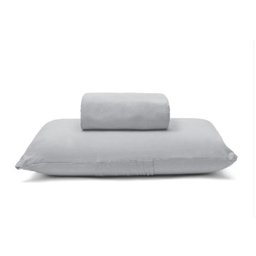Jogo de Cama Buettner Solteiro Malha Basic Liso 2 Peças Prata - 1 Jogo de Cama Buettner Solteiro Malha Basic Liso 2 Peças Prata - 1