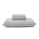 Ver imagem 1 de Jogo de Cama Buettner Solteiro Malha Basic Liso 2 Peças Prata