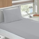 Ver imagem 2 de Jogo de Cama Buettner Solteiro Malha Basic Liso 2 Peças Prata