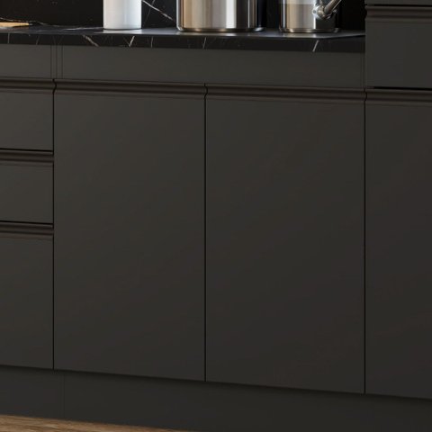 Balcão de Cozinha 80cm 2 Gavetas Multiuso e Resistente