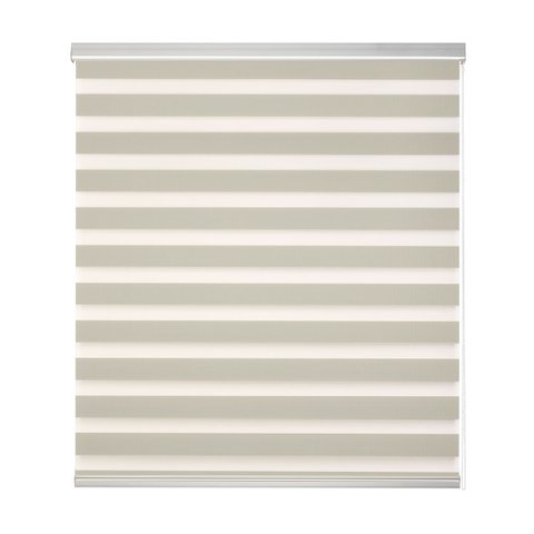 Persiana Rolo Zebra Bando 2,20 X 1,60 Bege Double Vision