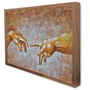 Ver imagem 4 de Quadro Decorativo Caixa Aquarela Moderna Tacolado Moldura Caixa Alta 4,5cm Branca sem Vidro 80 X 12