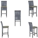 Ver imagem 5 de Mesa Bistrô e 2 Banquetas Roma Preta Corda Náutica Estofado 8 Trama Original