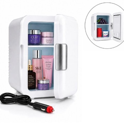 Mini Geladeira Yeet Retrô 4L Quente e Frio Branco 12V