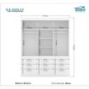 Ver mais imagens de Quarto de Solteiro Completo com Beliche e Guarda-Roupa 3 Portas e 9 Gavetas Will Espresso Móveis