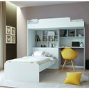 Ver imagem 2 de Quarto de Solteiro Completo com Beliche e Guarda-Roupa 3 Portas e 9 Gavetas Will Espresso Móveis