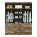 Ver imagem 6 de Quarto de Solteiro Completo com Beliche e Guarda-Roupa 3 Portas e 9 Gavetas Will Espresso Móveis
