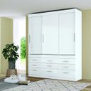 Ver imagem 5 de Quarto de Solteiro Completo com Beliche e Guarda-Roupa 3 Portas e 9 Gavetas Will Espresso Móveis