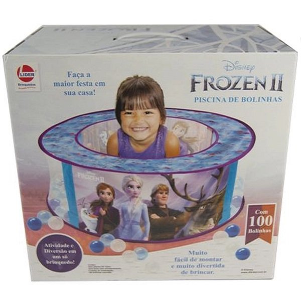 Piscina de Bolinhas Frozen 2 com 100 Bolinhas Lider 688 - 2