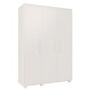 Ver imagem 2 de Guarda Roupa Roupeiro Multiuso Quarto Solteiro Belize 100% MDF Branco