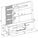 Ver imagem 3 de Estante Home para TV até 55 Polegadas Itaipu Linea Brasil