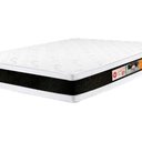 Ver imagem 5 de Cama Box Casal: Colchão Espuma D45 Castor Black e White AIR Double Face + Base CRC Suede Clean(