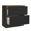 Ver imagem 4 de Balcão Armário de Cozinha 80 cm 2 Gavetas Rustic/Preto Agata Madesa