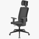 Ver imagem 2 de Cadeira Escritório Presidente Brizza Plaxmetal Autocompensador Slider Braço 3D Piramidal Couríssimo 