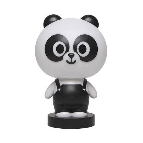 Luminária de Mesa Infantil Taschibra Led Abajur Pandinha Faro 3w Usb Luz Quente 3000k
