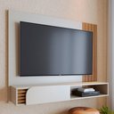 Ver imagem 1 de Painel para Tv até 55 Polegadas Boss 1 Porta Off White/freijó - Pnr Móveis