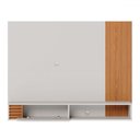 Ver imagem 3 de Painel para Tv até 55 Polegadas Boss 1 Porta Off White/freijó - Pnr Móveis
