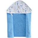 Ver imagem 1 de Toalha Capuz Bebê 70x70cm Malha Atoalhada Dino Azul