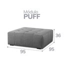 Ver imagem 3 de Puff Sofá Modular para Sala de Estar Burgos
