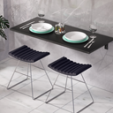 Ver imagem 3 de Mesa de Parede Dobravel Supensa com Suporte 90x45 Onix