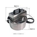 Ver imagem 3 de Panela Misturadora para Mexer Doces/Salgados 10 Litros Delta Grill - Cor Inox