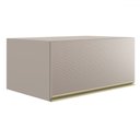 Ver imagem 1 de Armário Aéreo Cozinha 80 Cm Proença 1 Porta 100% Mdf Nogueira/nude - Demóbile