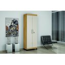 Ver imagem 3 de Armario Multiuso Asteca 2 portas com chave Valdemoveis Cinamomo/Off White