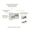 Berço Americano 3 em 1 com Rodízios para Colchão 70 x 130 cm Multimóveis Pimpolho FG0504B - 4