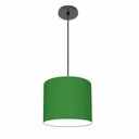 Ver imagem 1 de Lustre Luminária Pendente Vivare Free Lux Pe-4105pr Cúpula em Tecido 20x22cm