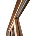 Ver imagem 4 de Porta Balcão de Correr de Madeira Itaúba Quadriculada 2 Folhas Reto Bat.14 Cm-2.15 (a) X 1.60 (l)