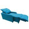 Poltrona Retratil e Reclinavel Com Rodape Regulavel Azera Turquesa - 2