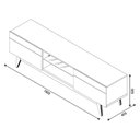 Ver imagem 2 de Rack Bancada Classic 2 Gavetas 1.8 Off White Nature - Imcal